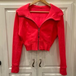 Lululemon Scuba Full-Zip Cropped Hoodie Lip Gloss